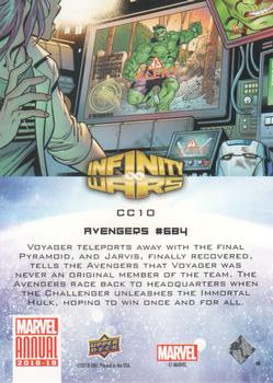 2018-19 Upper Deck Marvel Annual - Infinity Wars Comic Covers #CC10 Avengers #684 Back