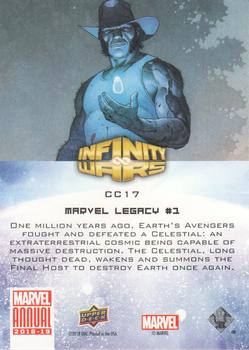 2018-19 Upper Deck Marvel Annual - Infinity Wars Comic Covers #CC17 Marvel Legacy #1 Back