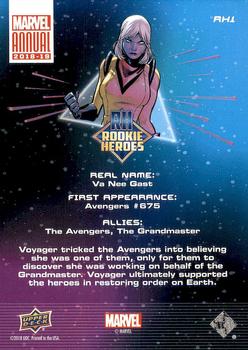 2018-19 Upper Deck Marvel Annual - Rookie Heroes #RH1 Voyager Back