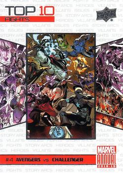2018-19 Upper Deck Marvel Annual - Top 10 Fights #TF4 Avengers / Challenger Front