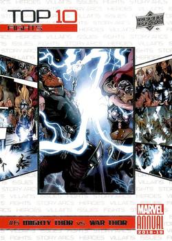 2018-19 Upper Deck Marvel Annual - Top 10 Fights #TF6 Mighty Thor / War Thor Front
