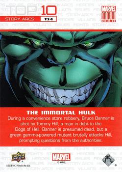 2018-19 Upper Deck Marvel Annual - Top 10 Story Arcs #TS4 The Immortal Hulk Back
