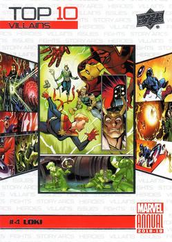 2018-19 Upper Deck Marvel Annual - Top 10 Villains #TV4 Loki Front
