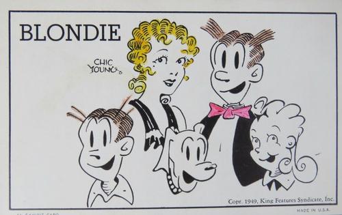 1949 Exhibits Popular Comic Strip Characters #NNO Blondie Front