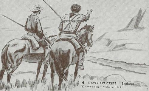 1956 Exhibits Davy Crockett (W416) #4 Davey Crockett - Explorer Front