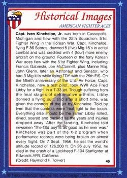 1992 Historical Images American Fighter Aces #46 Capt. Iven Kincheloe, Jr., USAF Back