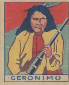 1930 American History Series of 48 (R129) #301 Geronimo Front