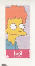 2002 Topps The Simpsons Bubble Gum & Stickers - Mini Bubble Gum Stickers #12 Rod Back