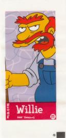 2002 Topps The Simpsons Bubble Gum & Stickers - Mini Bubble Gum Stickers #15 Willie Front