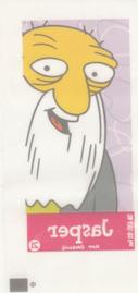 2002 Topps The Simpsons Bubble Gum & Stickers - Mini Bubble Gum Stickers #21 Jasper Back