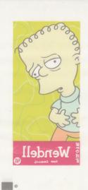 2002 Topps The Simpsons Bubble Gum & Stickers - Mini Bubble Gum Stickers #41 Wendell Back