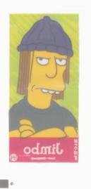 2002 Topps The Simpsons Bubble Gum & Stickers - Mini Bubble Gum Stickers #44 Jimbo Back