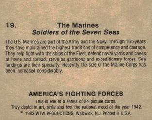 1983 WTW America's Fighting Forces #19 The Marines Back