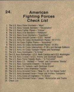 1983 WTW America's Fighting Forces #24 America's Fighting Forces Back