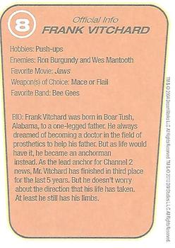 2011 DreamWorks Anchorman: The Legend of Ron Burgundy #8 Frank Vitchard Back