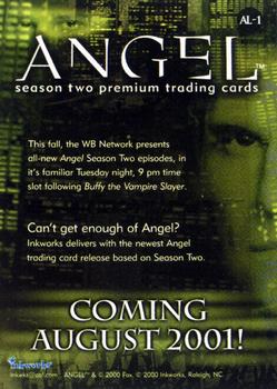 2001 Inkworks Angel Season 2 - Promos #AL-1 Box-loader promo from Season One Back