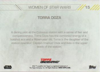 2019 Topps On Demand Set 3: Women of Star Wars #15 Torra Doza Back