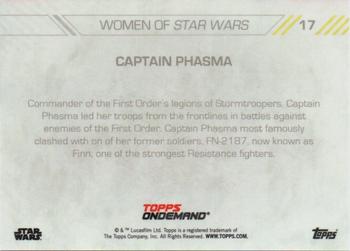 2019 Topps On Demand Set 3: Women of Star Wars #17 Captain Phasma Back