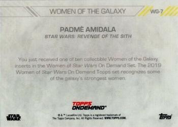 2019 Topps On Demand Set 3: Women of Star Wars - Women of the Galaxy #7 Padme Back