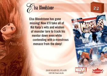 2019 Flair Marvel #22 Elsa Bloodstone Back