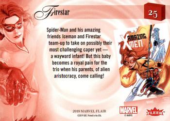 2019 Flair Marvel #25 Firestar Back