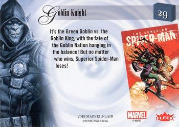 2019 Flair Marvel #29 Goblin Knight Back