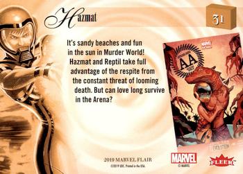 2019 Flair Marvel #31 Hazmat Back