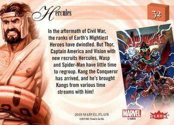 2019 Flair Marvel #32 Hercules Back