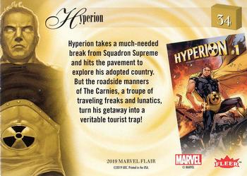 2019 Flair Marvel #34 Hyperion Back