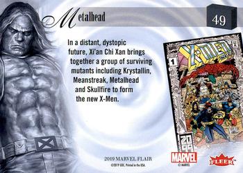 2019 Flair Marvel #49 Metalhead Back