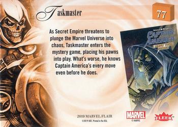 2019 Flair Marvel #77 Taskmaster Back