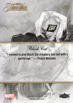 2019 Flair Marvel #105 Black Cat Back