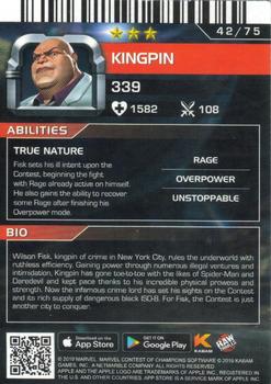 2019 Dave & Buster's Marvel Contest of Champions #42 KingPin Back