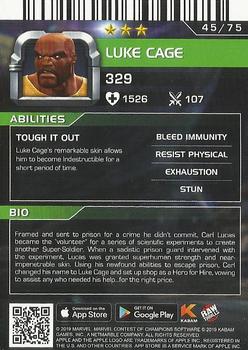 2019 Dave & Buster's Marvel Contest of Champions #45 Luke Cage Back