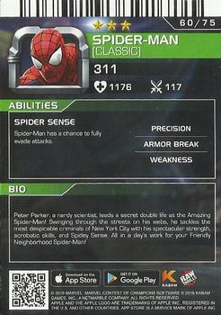 2019 Dave & Buster's Marvel Contest of Champions #60 Spider-Man Back