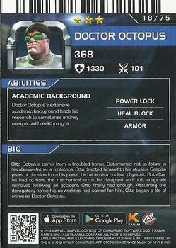 2019 Dave & Buster's Marvel Contest of Champions - Foil #18 Doctor Octopus Back