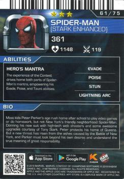2019 Dave & Buster's Marvel Contest of Champions - Foil #61 Spider-Man Back