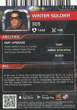 2019 Dave & Buster's Marvel Contest of Champions - Foil #71 Winter Soldier Back