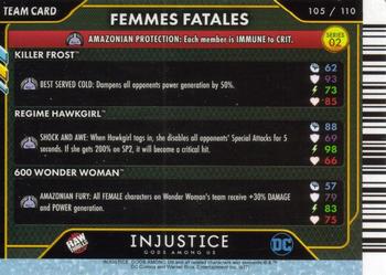 2019 Raw Thrills Injustice Arcade: Gods Among Us Series 2 #105 Femmes Fatales Back