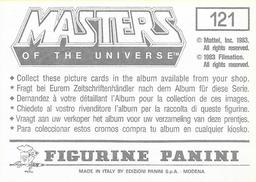 1983 Panini Masters of the Universe Stickers #121 Sticker 121 Back
