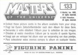 1983 Panini Masters of the Universe Stickers #133 Sticker 133 Back