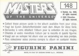 1983 Panini Masters of the Universe Stickers #148 Sticker 148 Back