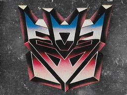 1986 Panini Transformers Stickers #2 Decepticon Logo Front
