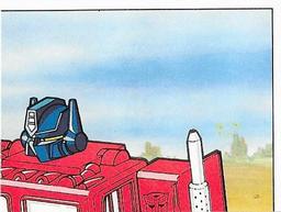 1986 Panini Transformers Stickers #45 Optimus Prime 2/6 Front