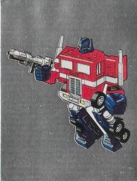 1986 Panini Transformers Stickers #50 Optimus Prime Robot Mode Front