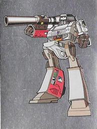 1986 Panini Transformers Stickers #84 Megatron Robot Mode Front