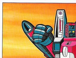 1986 Panini Transformers Stickers #171 Thrust 1/6 Front