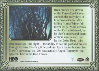 2019 Rittenhouse Game of Thrones Inflexions #7 Dreams of the Three-Eyed Raven Back