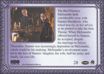 2019 Rittenhouse Game of Thrones Inflexions #28 Melisandre and Stannis Back