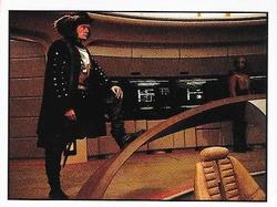 1987 Panini Star Trek: The Next Generation Stickers #8 Q appears on the Bridge Front